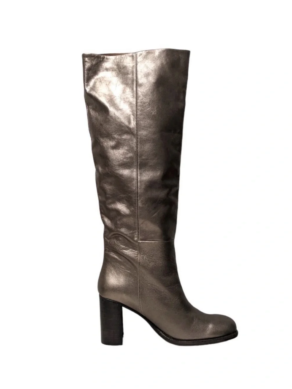 FREE PEOPLE Grayson Knee High Bronze Leather Boots NWOT